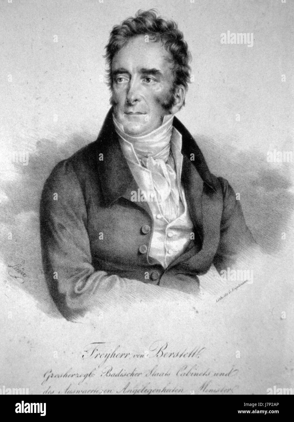 Berstett Litho Stockfoto