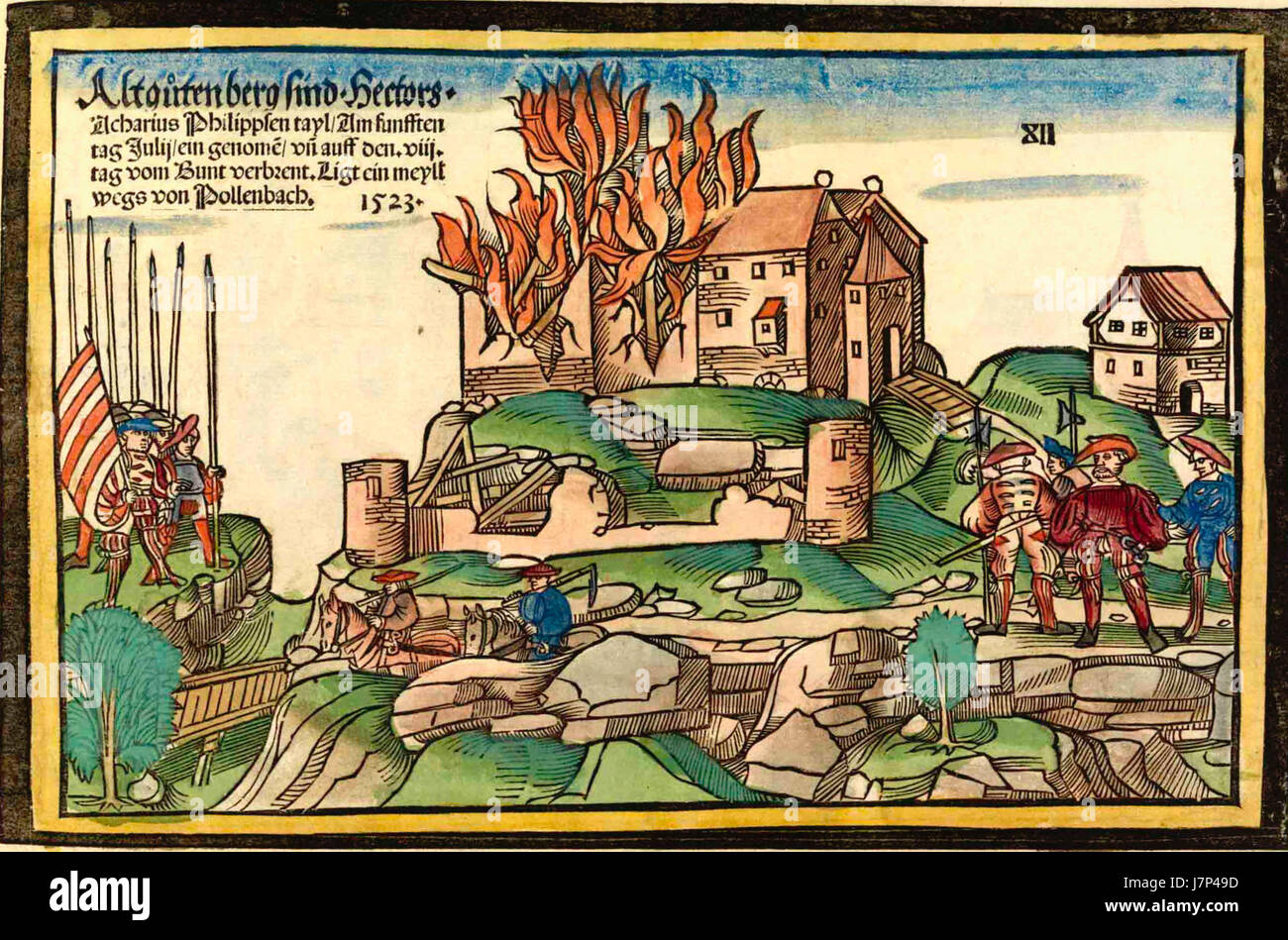 Burg Altguttenberg Stockfoto