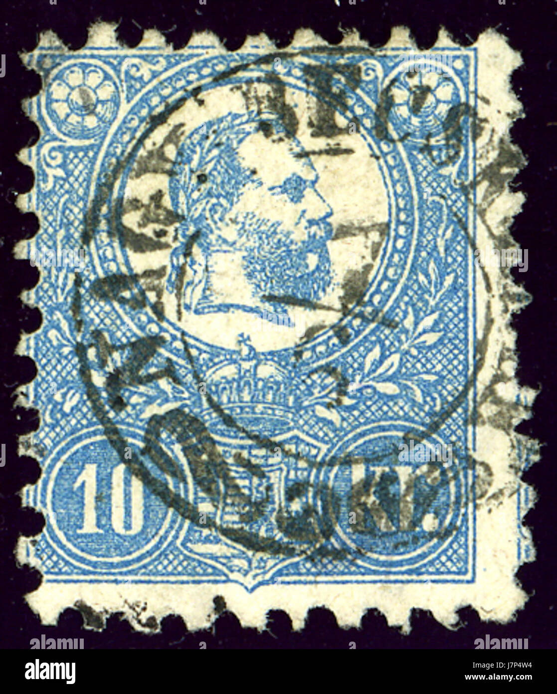 1871 NagyBecskerek 10kr Stockfoto