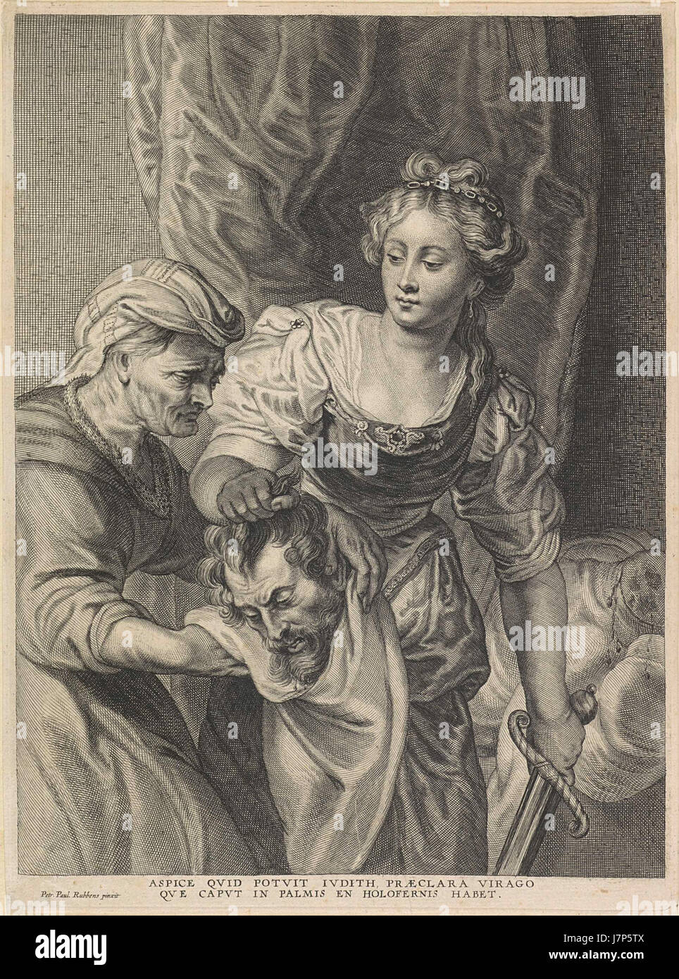 Alexander oftmals (II), Peter Paul Rubens Judith mit dem Kopf des Holofernes Stockfoto