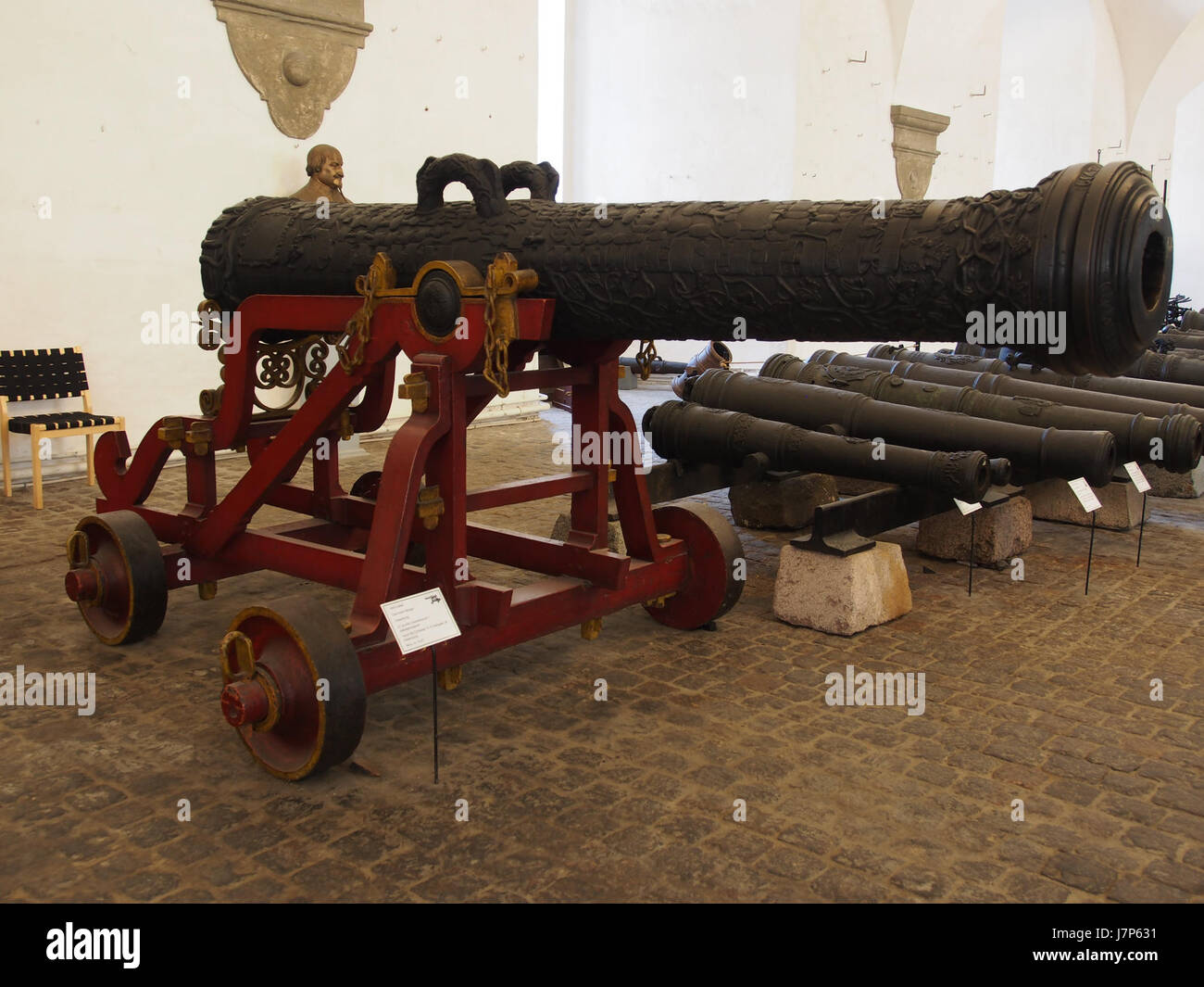 16. Jahrhundert dänische sintflutartigem Oldneburg 27 Bronze-Pfünder-Kanone, Geschenk von Christian IV, Herzog von Oldenburg pic2 Stockfoto