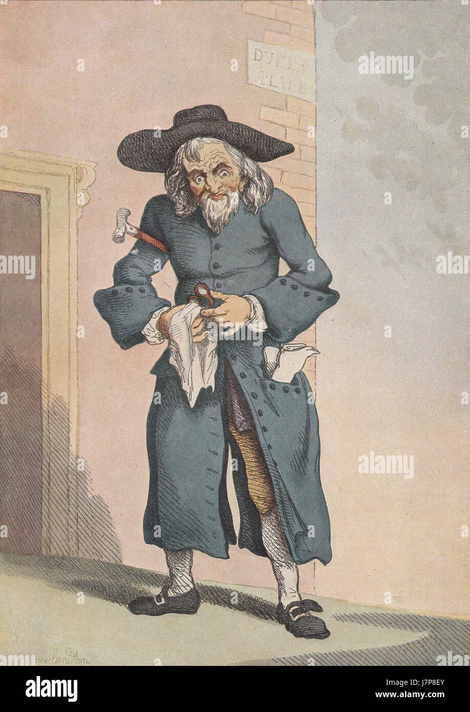 Ein Jude Broker von Thomas Rowlandson, 1789 Stockfoto