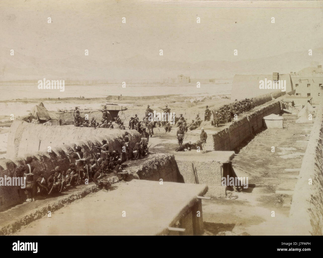 Bengalen Sapper und Bergleute Bastion in Sherpur Cantonment, Kabul, zweiten Afghanistan-Krieg, c. 1879 Stockfoto