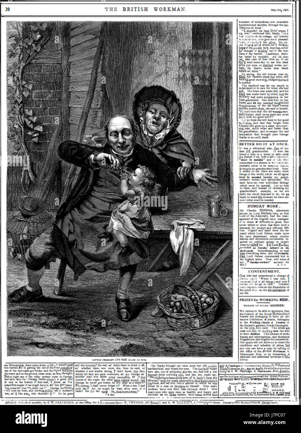 Diese Seite ist Teil der Serie „The British Workman“, die sich auf die Arbeiterklasse und ihre Beiträge zur britischen Gesellschaft konzentriert. Es gibt Einblicke in das Leben der Arbeiter im 19. Jahrhundert und ihre Rolle im industriellen Großbritannien. Stockfoto