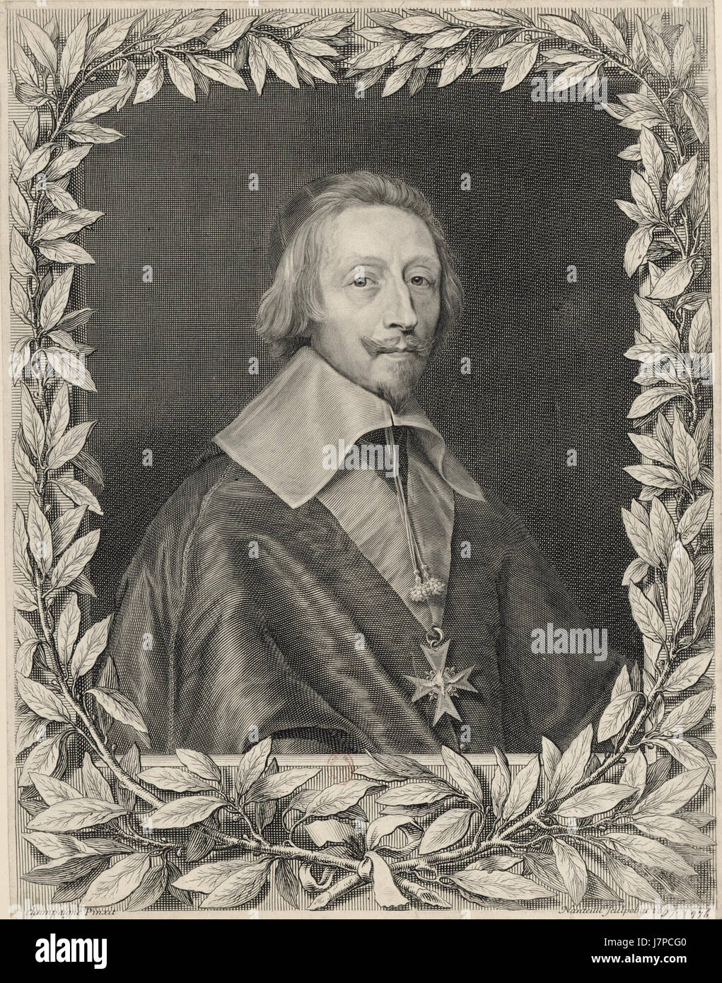 Kardinal Richelieu von Robert Nanteuil 1657 Stockfoto