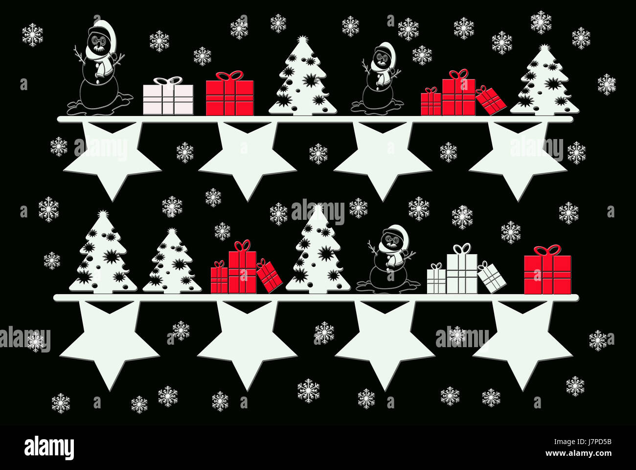 Symbole Weihnachten Karte Weihnachten Weihnachten x-mas Grafik farbig bunt wunderschön Stockfoto