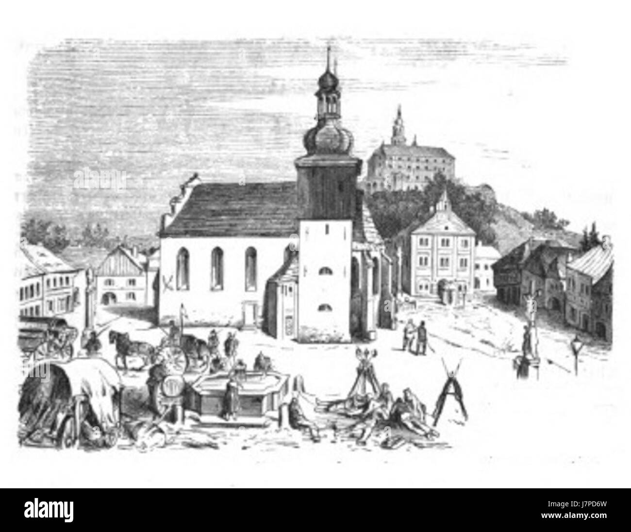 Chateau de Nachod 1866 Seite 297 Stockfoto