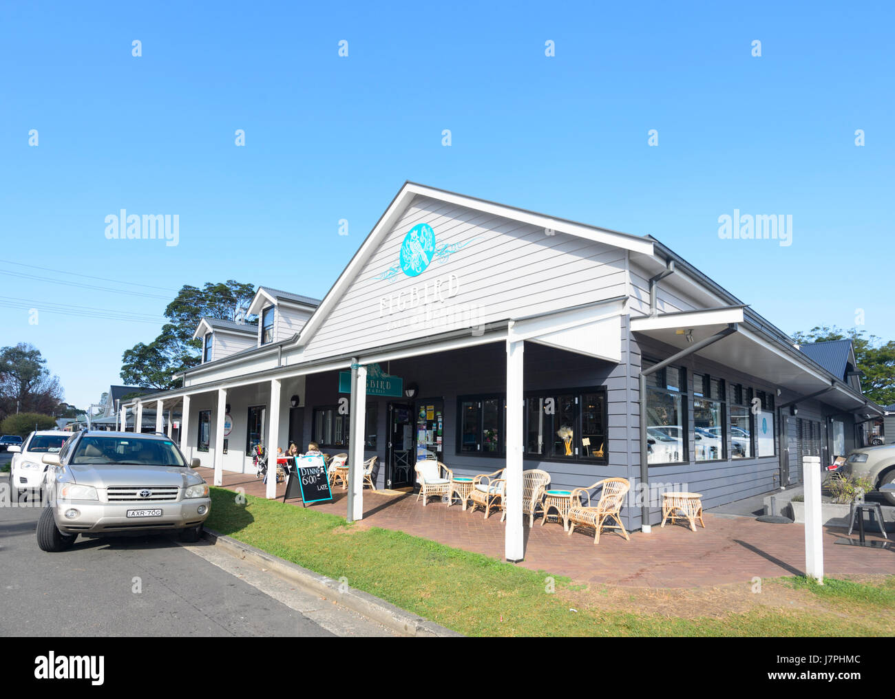 Café & Deli Figbird, Berry, New South Wales, NSW, Australien Stockfoto