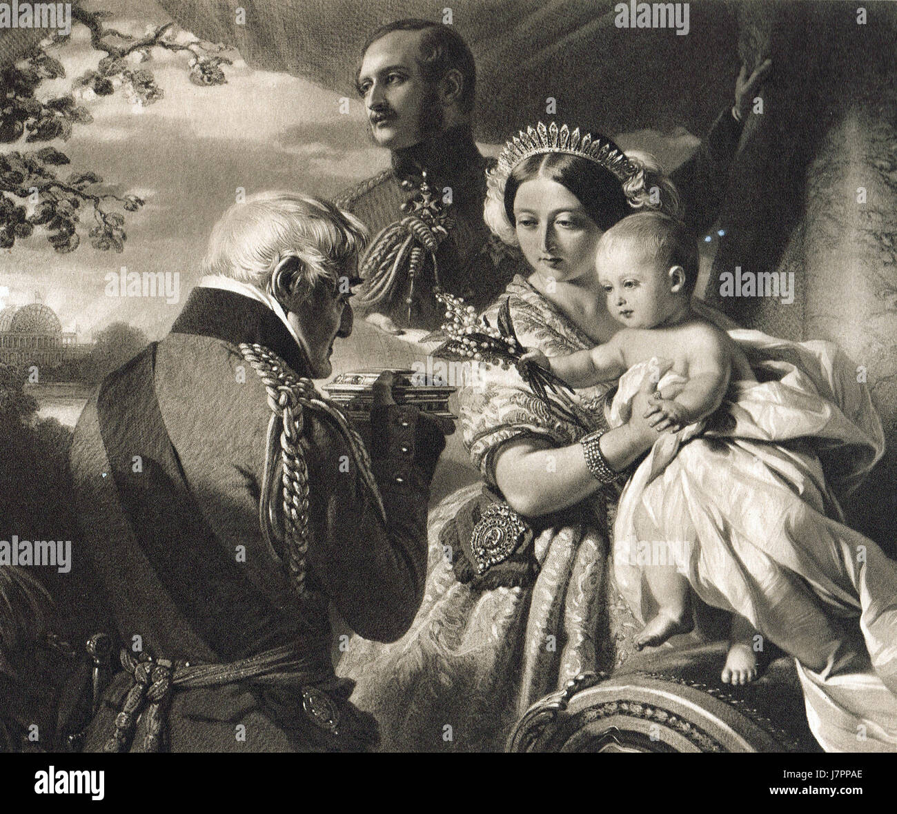 Wellington, ein Geschenk zu seinem Patenkind Prinz Arthur auf 1 kann 1851 Stockfoto