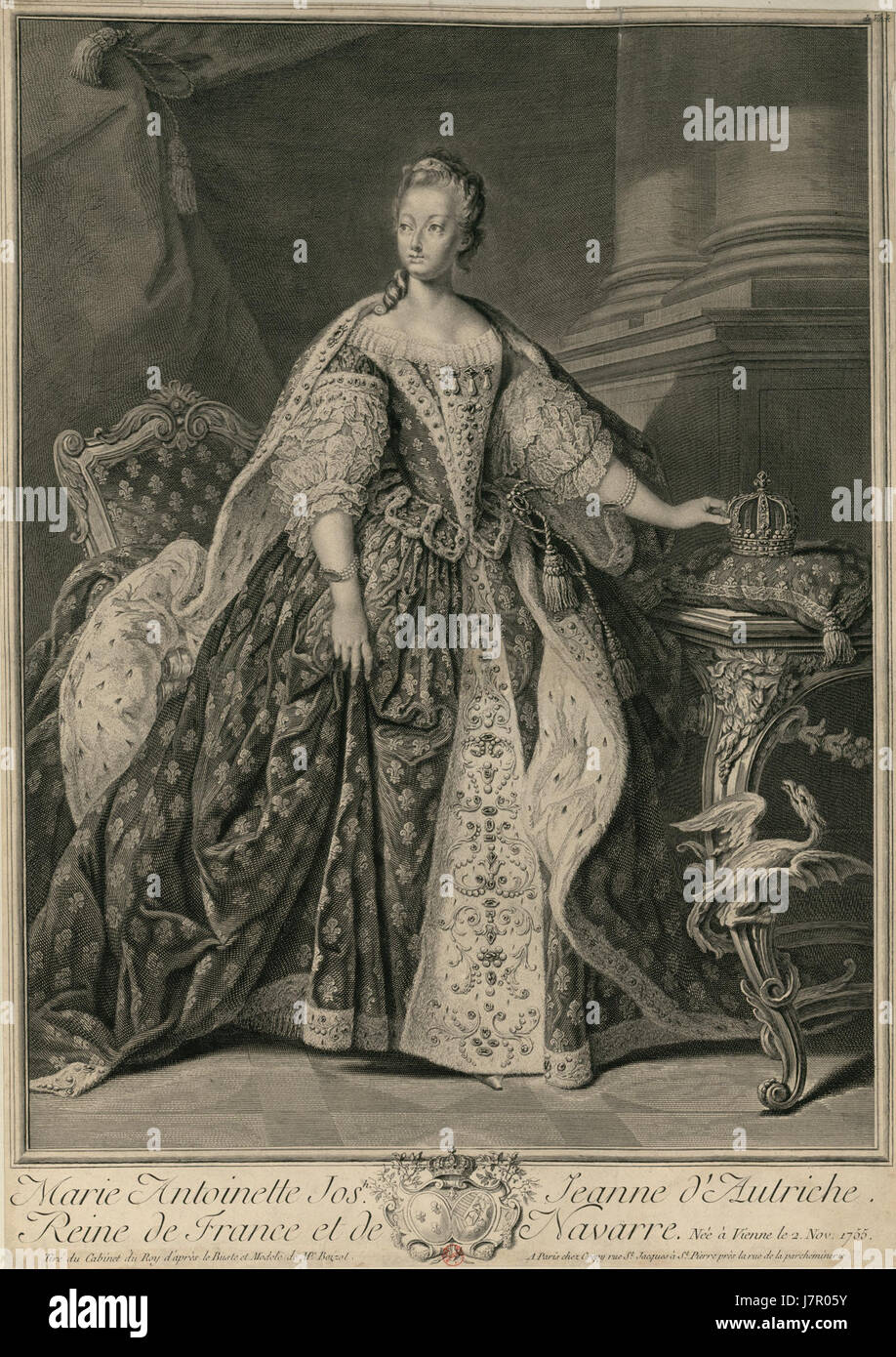 Marie Antoinette Voyez 18th Jahrhundert Stockfoto
