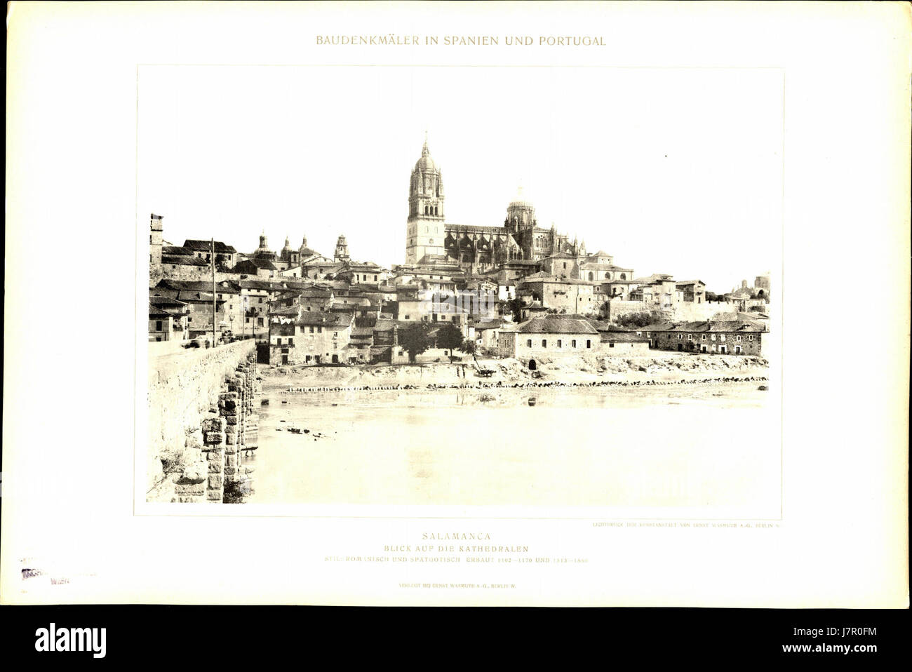 055 Salamanca Blick Auf sterben Kathedrale Stockfoto