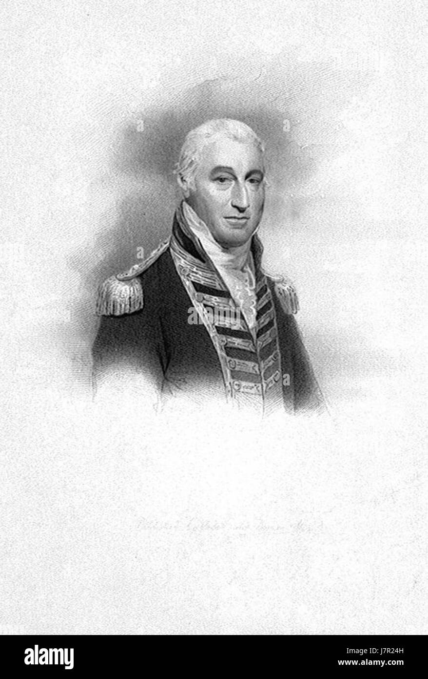 Admiral Sir Isaac Coffin Stockfoto