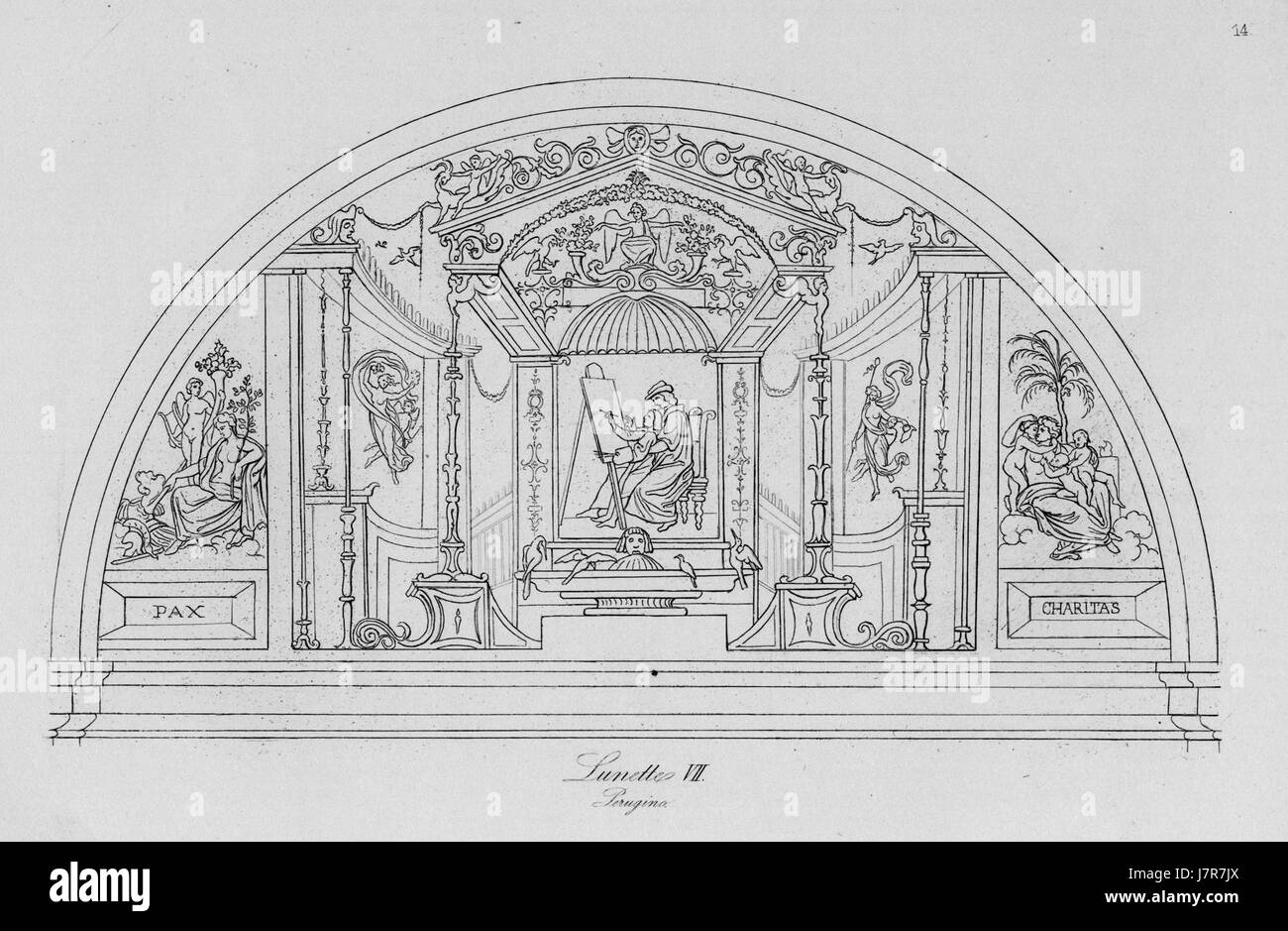 Dieses Gemälde aus der Sammlung Cornelius Pinakothek repräsentiert klassische religiöse Kunst aus dem 15. Jahrhundert und hebt Ikonographie und Stil hervor, die typisch für die Spätgotik und Frührenaissance in Europa sind. Stockfoto