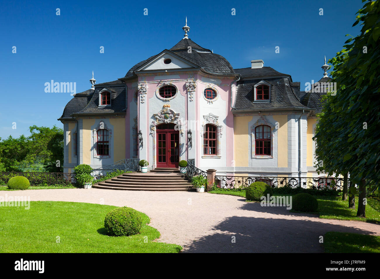 Thüringen historischer Park Garten Sightseeing Frühling öffentlichen Schlossgarten Stockfoto