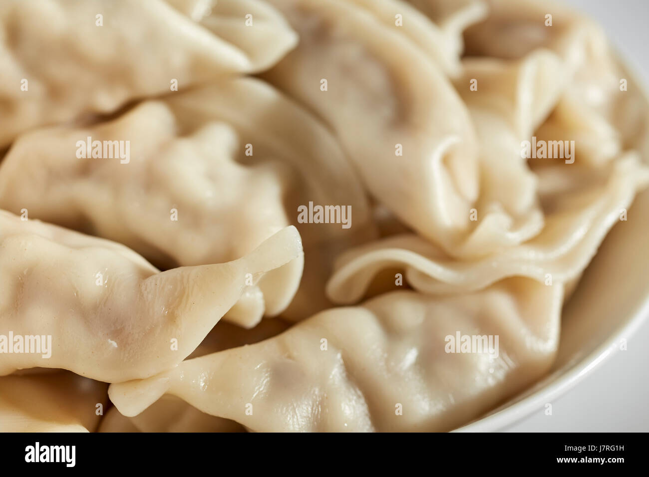 Eine Schüssel mit typischen chinesischen Kartoffelknödel Stockfoto