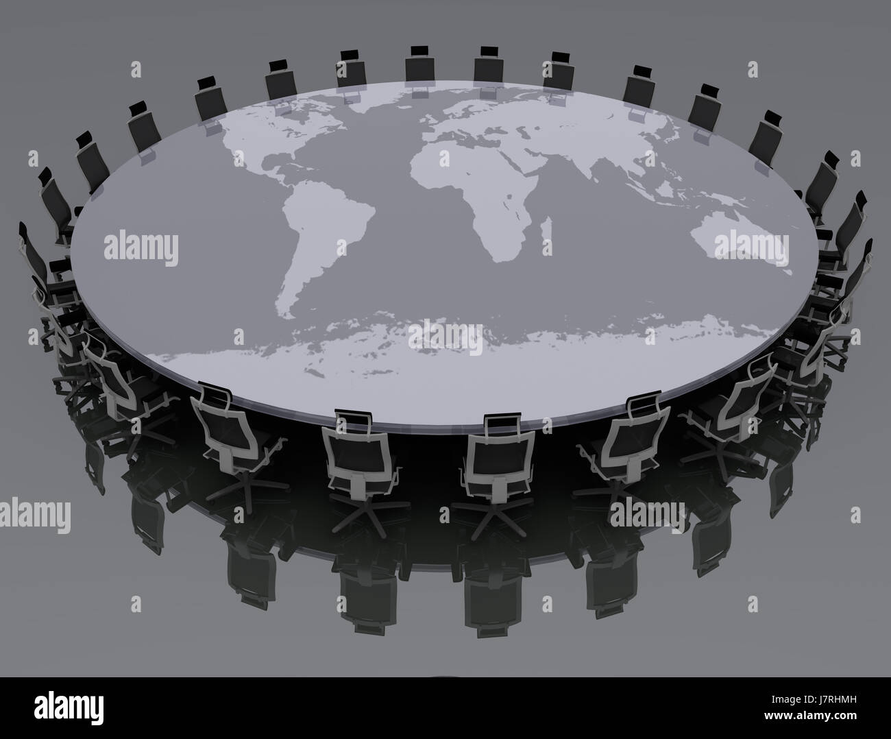 Einrichtung Büro Schreibtisch Modell Projekt Konzept Plan Entwurf zum Kreditgeschäft Stockfoto