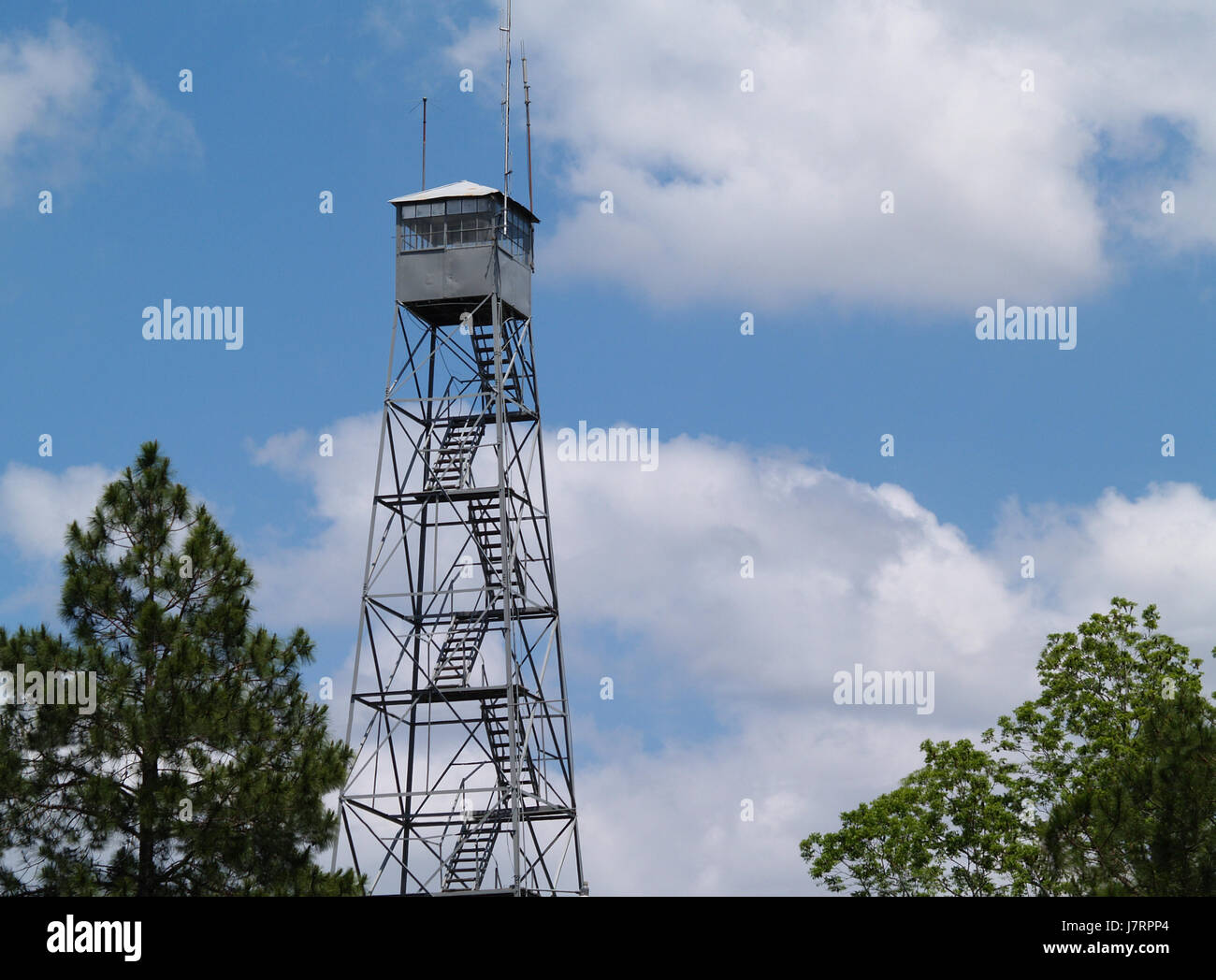 Turm Platz Blick Blick Blick spähen Blick auf Feuer sehen Stockfoto