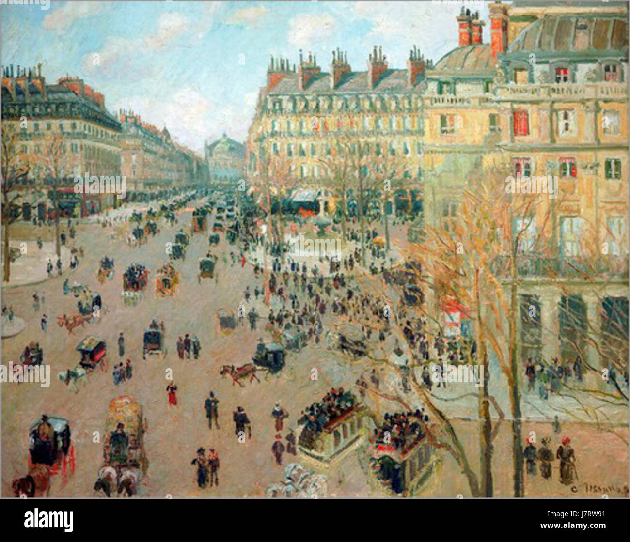 Camille Pissaro Ort du Theatre Francais soleil Stockfoto