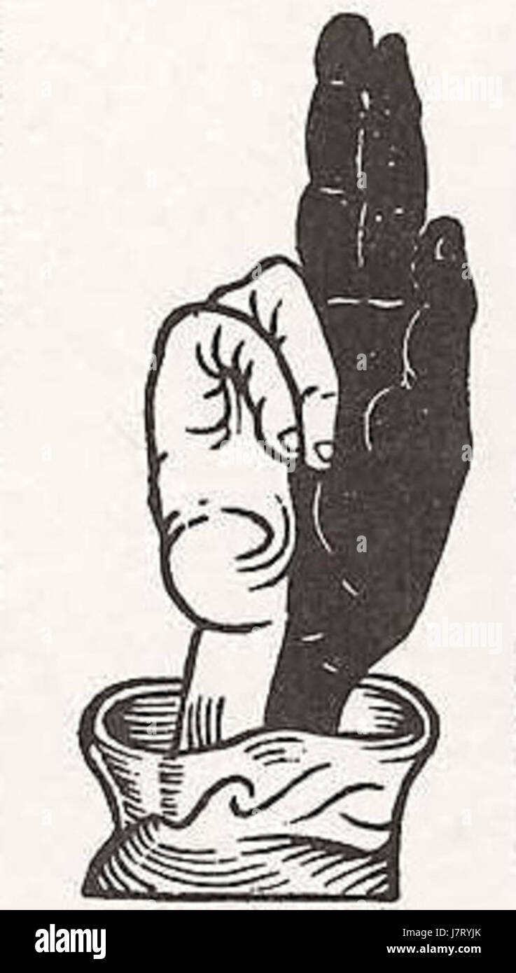 Schwarze hand Stockfoto