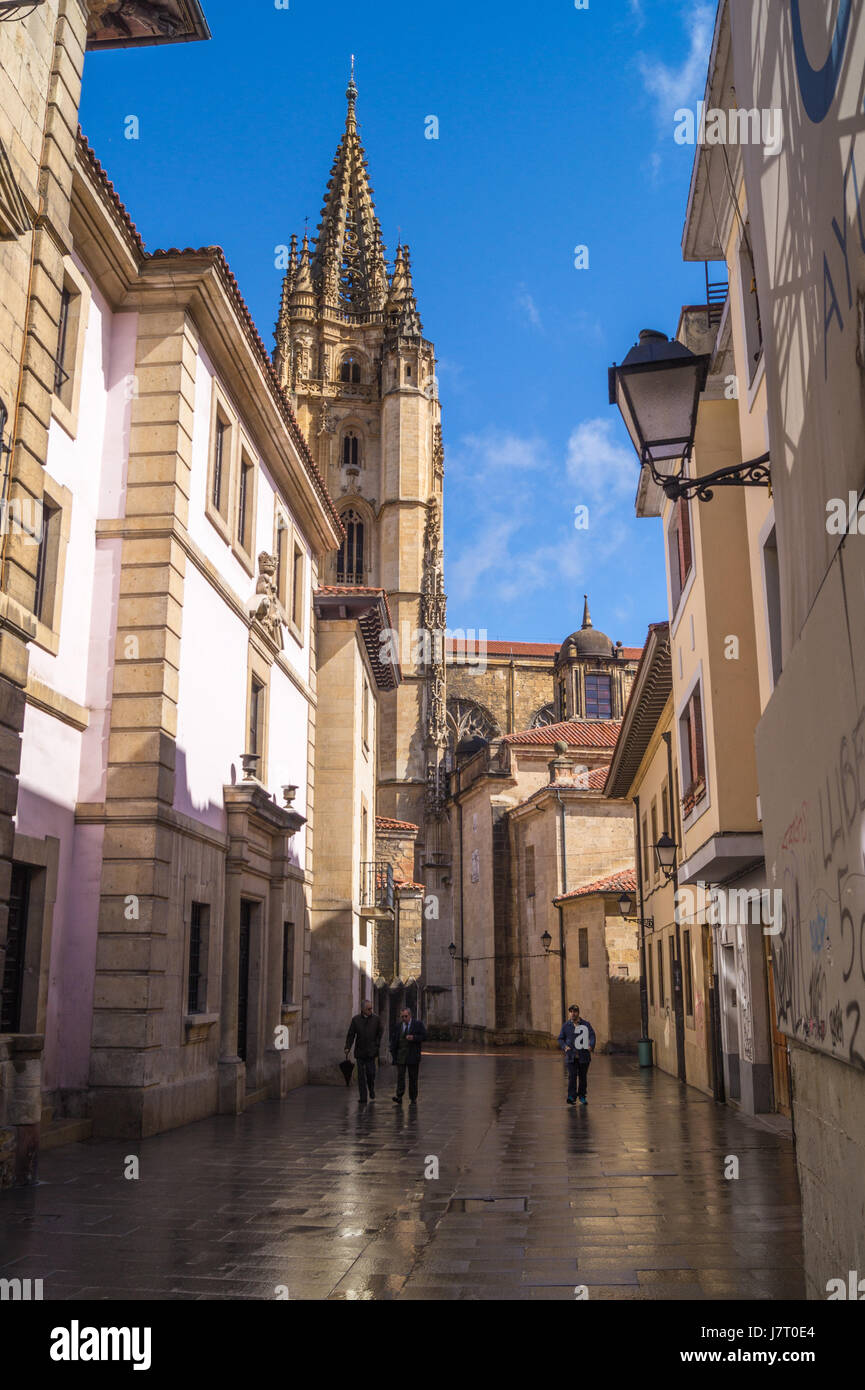 Oviedo Kathedrale (Catedral de San Salvador), Asturien, Spanien Stockfoto