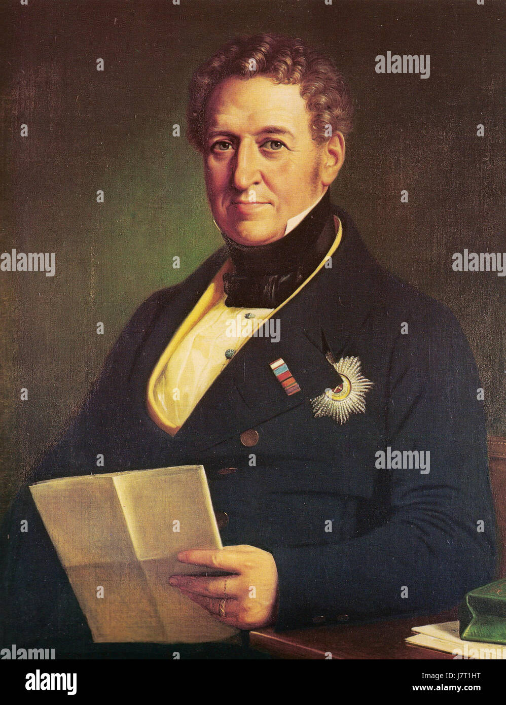 Christian VIII. Von Dänemark war ein Monarch, der in einer Zeit des politischen Wandels in Dänemark regierte. Dieses Porträt von Wilhelm Marstrand fängt die würdevolle Präsenz des Königs während seiner Herrschaft im frühen 19. Jahrhundert ein. Stockfoto
