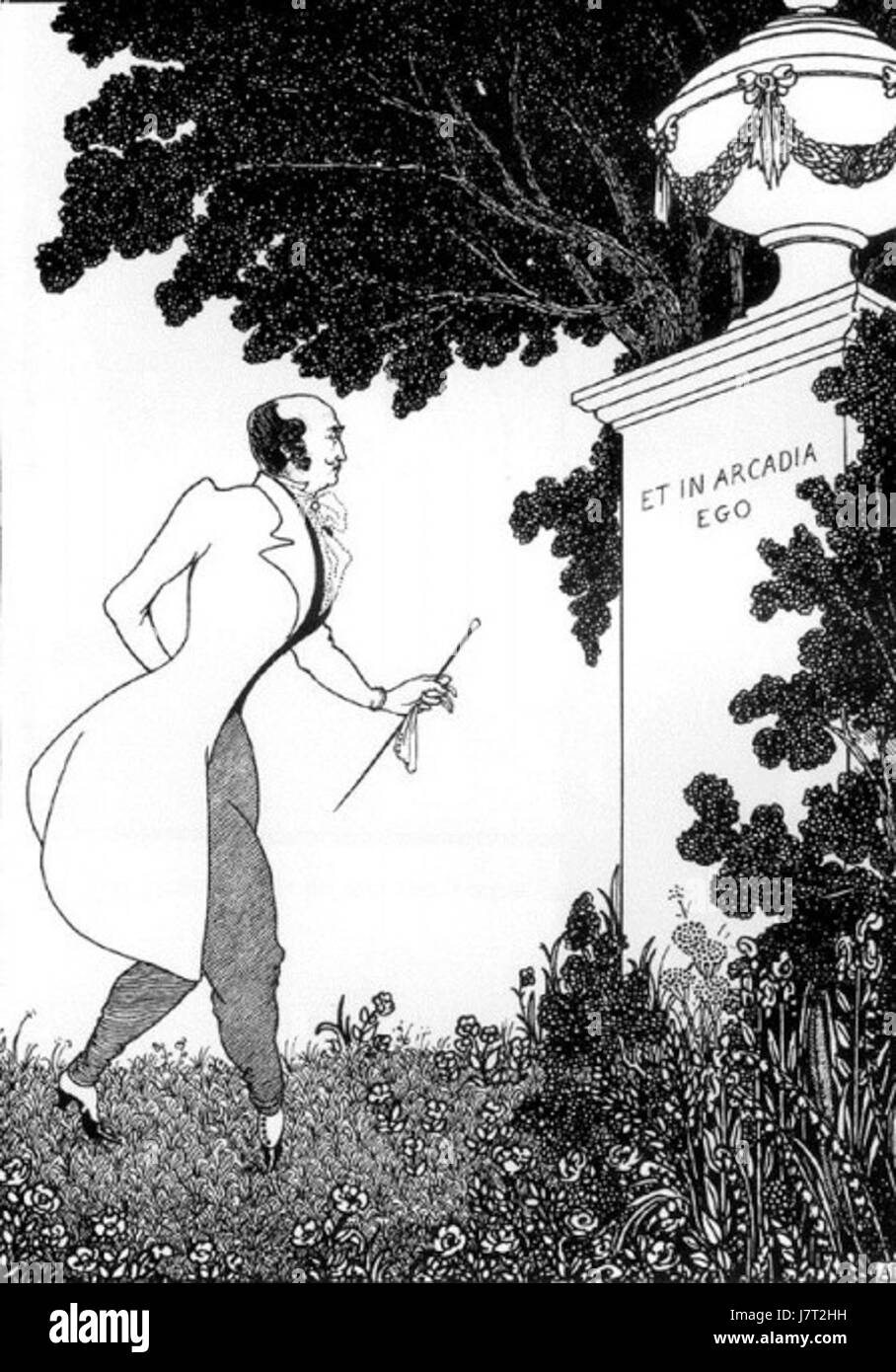 Aubrey Beardsley Et in Arcadia Ego (1901) Stockfoto