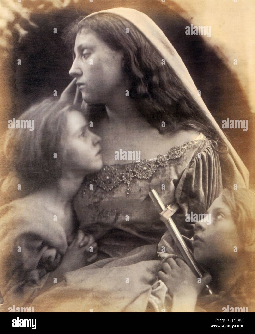 Eine Heilige Familie von Julia Margaret Cameron Stockfoto