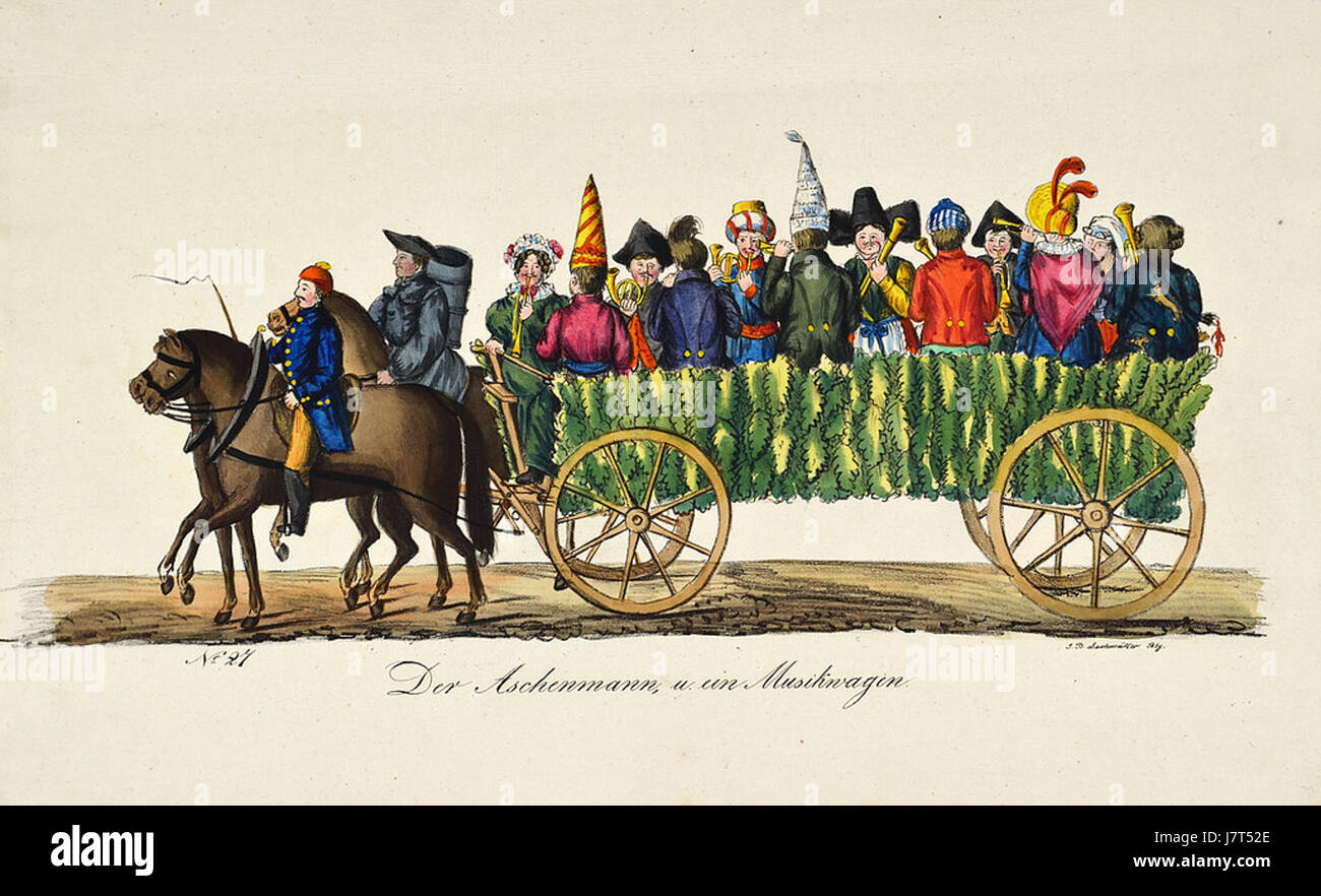 Die Bamberger Maskerade war ein bedeutendes Ereignis im Jahr 1837 mit einem Maskenball oder einer Maskerade in Bamberg. Dieses Ereignis war für seine kulturelle Bedeutung und den historischen Kontext der Zeit bekannt. Stockfoto