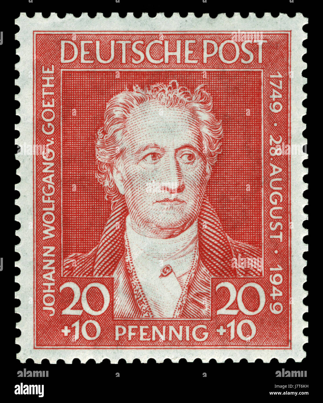 BI Zone 1949 109 Johann Wolfgang von Goethe Stockfoto