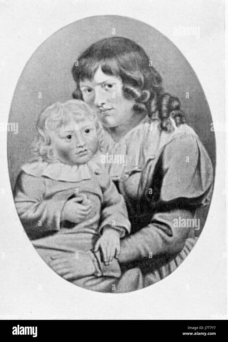 ChristianeVulpiusUndAugustS140 Stockfoto