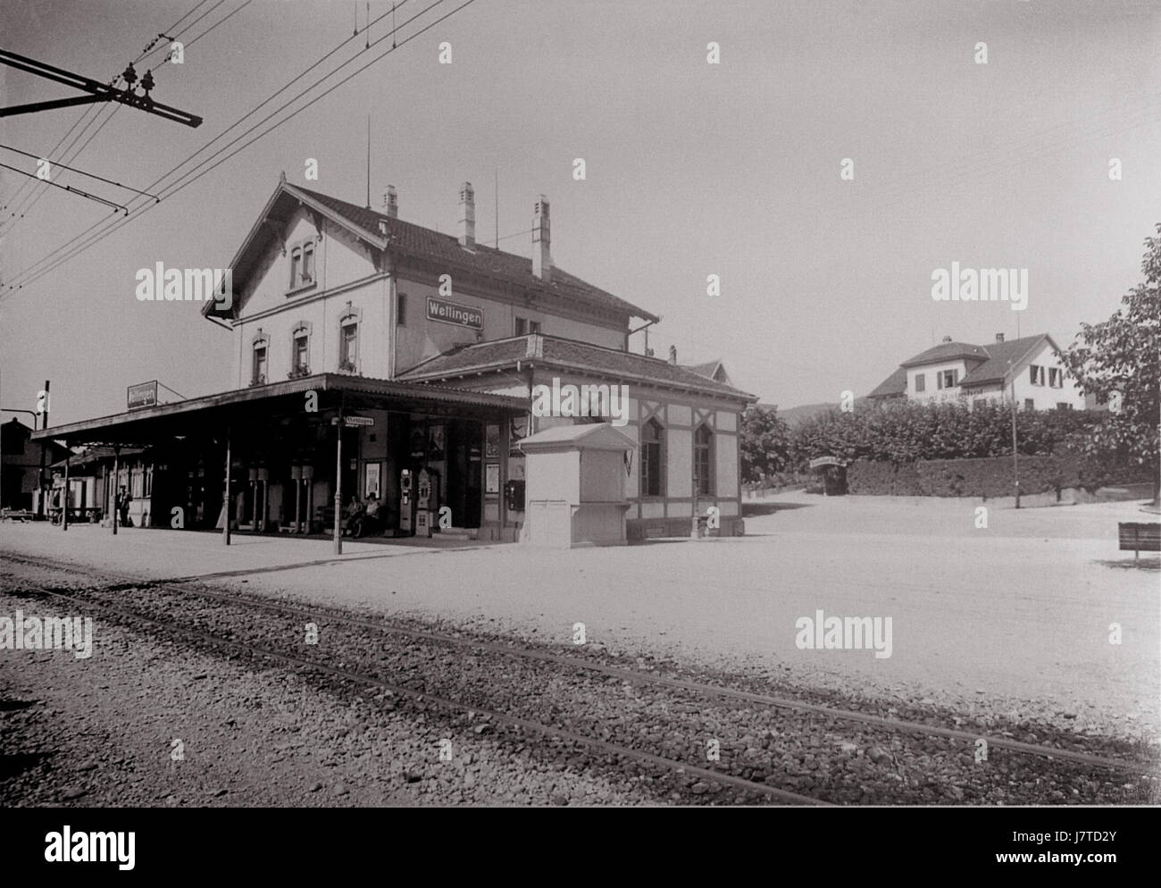 Der Bahnhof Wettingen Sammlung Wehrli bezieht sich auf eine Sammlung am Bahnhof Wettingen, die vermutlich historische Gegenstände des Bahnhofs oder seiner Umgebung enthält, die in der Sammlung Wehrli erhalten sind. Stockfoto