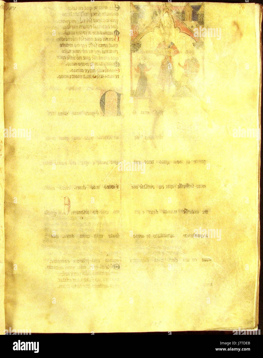 Cancioneiro da Ajuda ist eine bedeutende Sammlung portugiesischer mittelalterlicher Musik, die sich auf Artikel 187 des Katalogs bezieht. Stockfoto