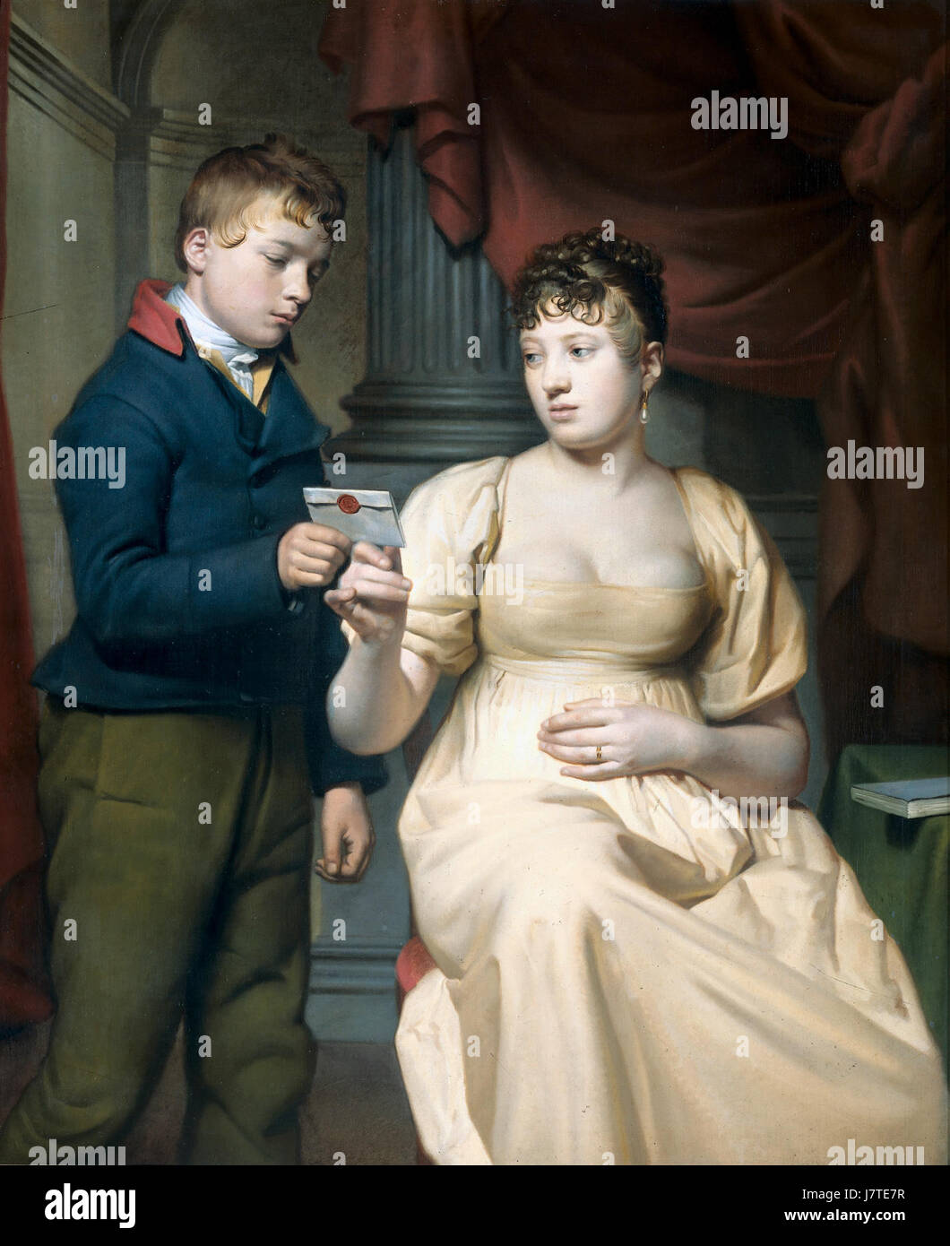 Der „de minnebrief“ ist ein Kunstwerk im Rijksmuseum. Dieses Stück ist bekannt für seine historische Bedeutung und die Darstellung romantischer oder poetischer Themen in seiner Darstellung. Stockfoto