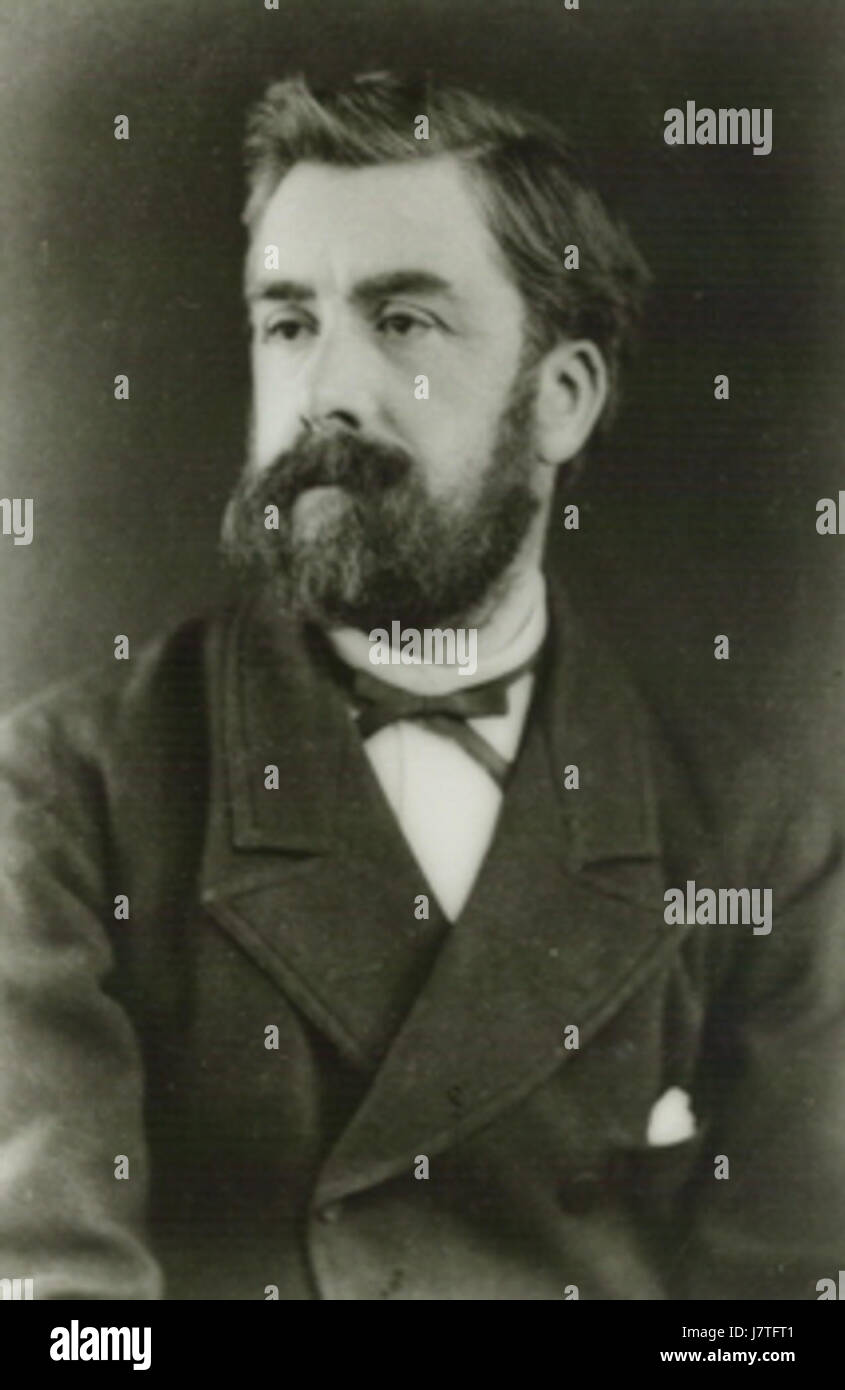 Anton Mauve war ein niederländischer Maler, der für seine Werke im 19. Jahrhundert bekannt war. Er ist berühmt für seine Darstellungen des ländlichen Lebens, insbesondere Szenen mit Schaf- und Bauernlandschaften. Stockfoto