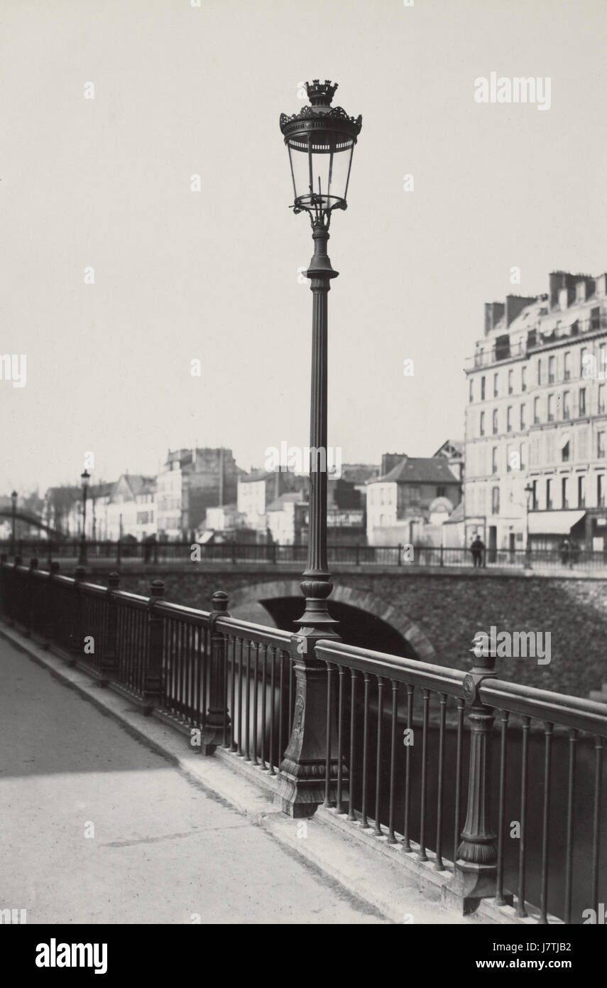 Charles Marville, Canal Saint-Martin, 1878 Stockfoto