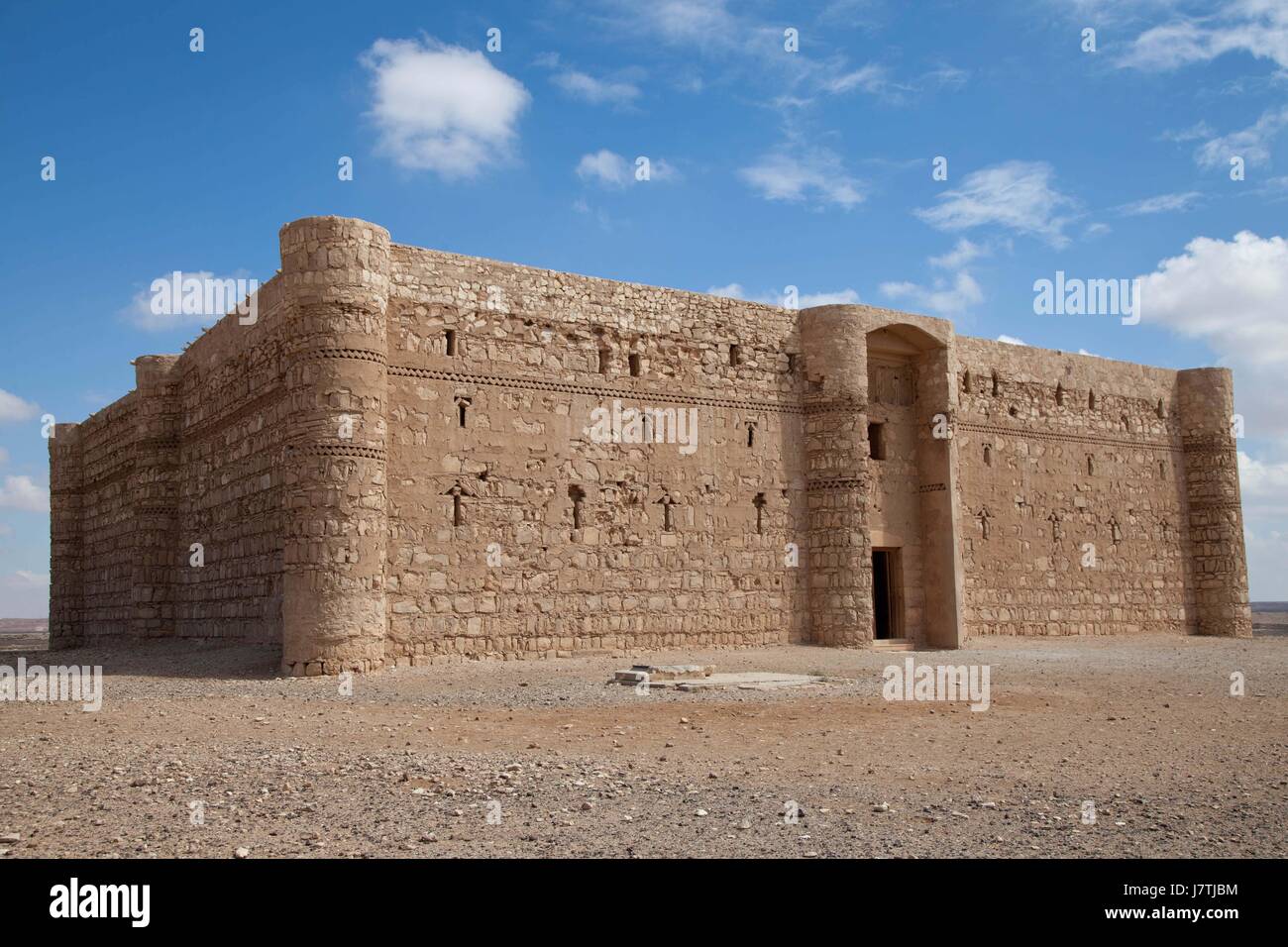 Wüste Burg al Kharana in Jordanien Stockfoto