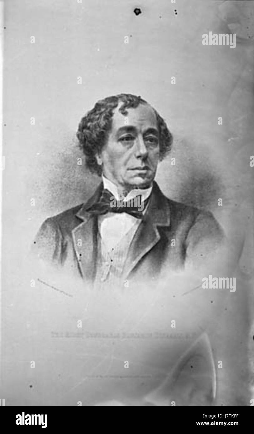 Benjamin Disraeli NLW3362460 Stockfoto