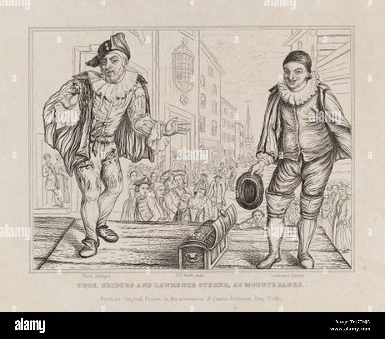 Dieser Titel bezieht sich auf die Werke oder Analysen der literarischen Beiträge von Samuel Richardson und Laurence Sterne. Sie könnte ihre jeweiligen Romane untersuchen, insbesondere in ihrer Darstellung der menschlichen Natur, der Gesellschaft und der emotionalen Tiefe. Stockfoto