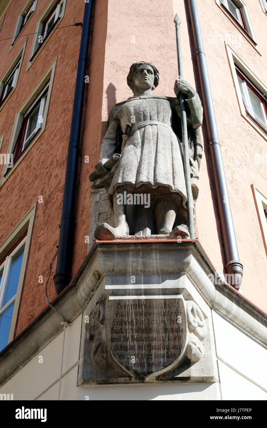 Skulptur Krieg Bayern München Held deutschen Bundesrepublik Deutschland Geschichte Schlacht Stockfoto