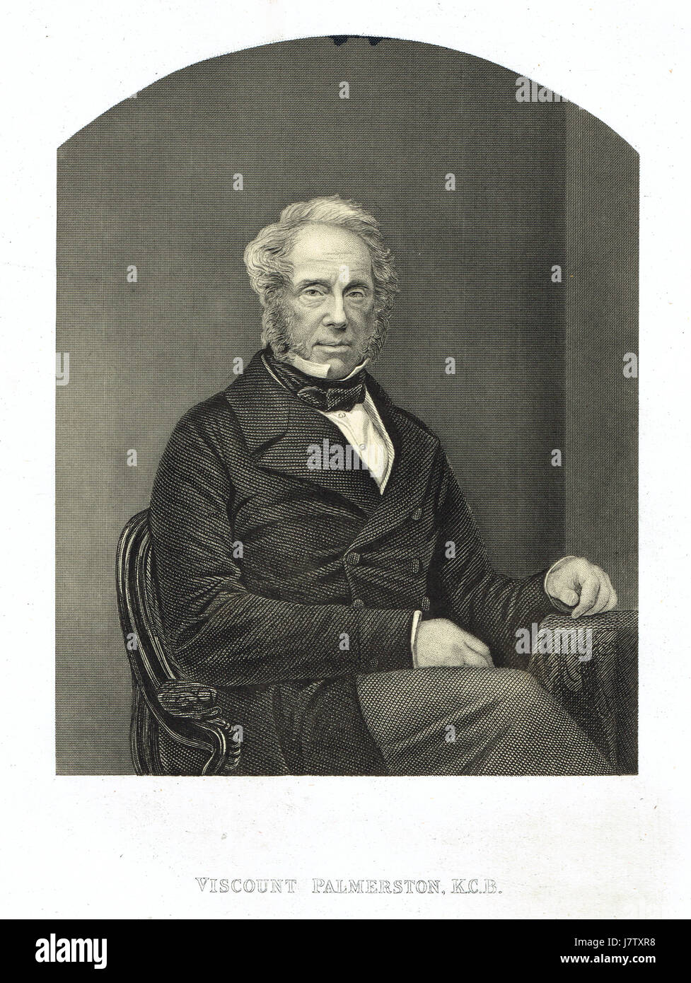 Britischen Premierministers Viscount Palmerston Stockfoto
