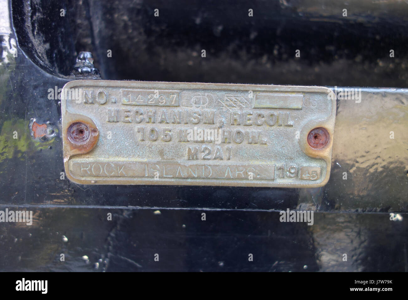 105 mm Haubitze Charles River Esplanade Boston, MA DSC02576 Stockfoto