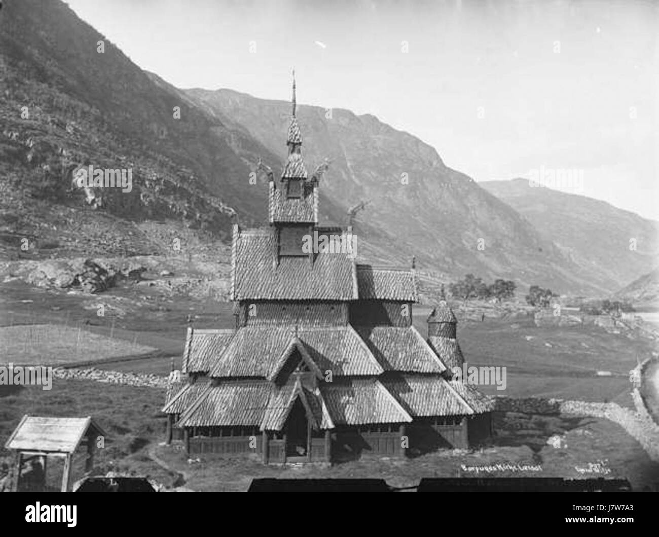 Borgund stavkyrkje Stockfoto