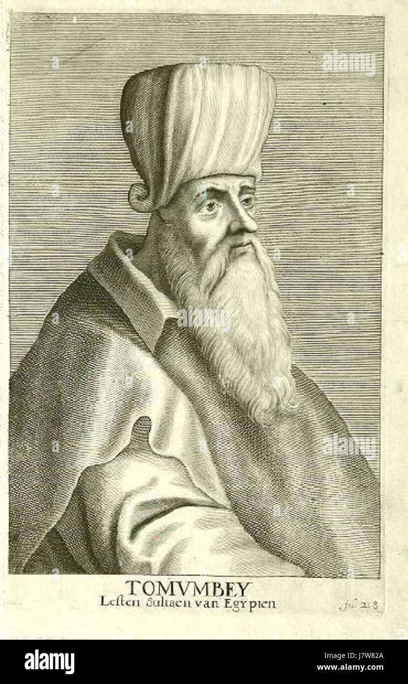 Cornelius Hazart 1667 Kerckelijke Historie Tomum Bey letzten Sultan von Ägypten Stockfoto