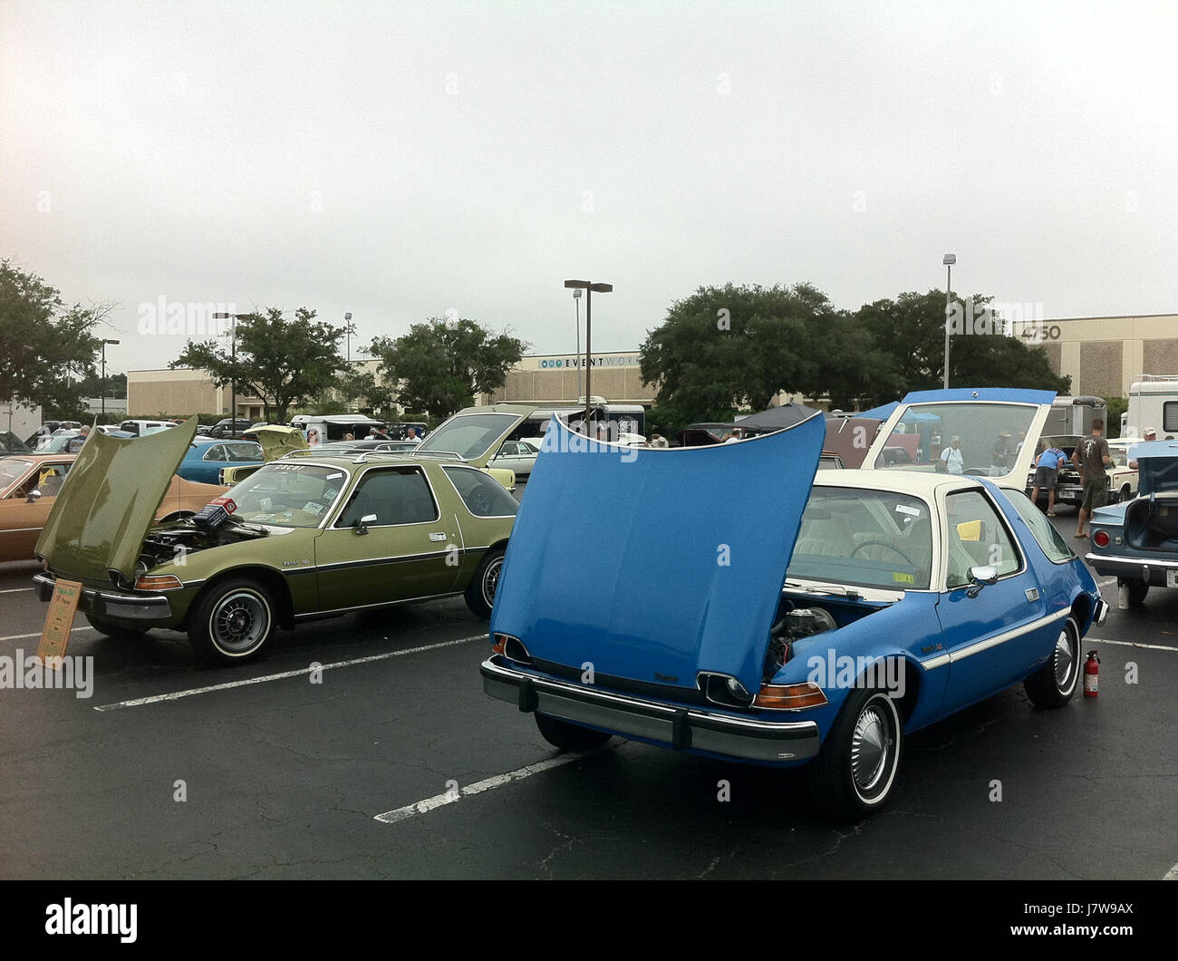 1976 AMC Pacer DL Coupé blau weißen 2014 AMO NC 16 Stockfoto