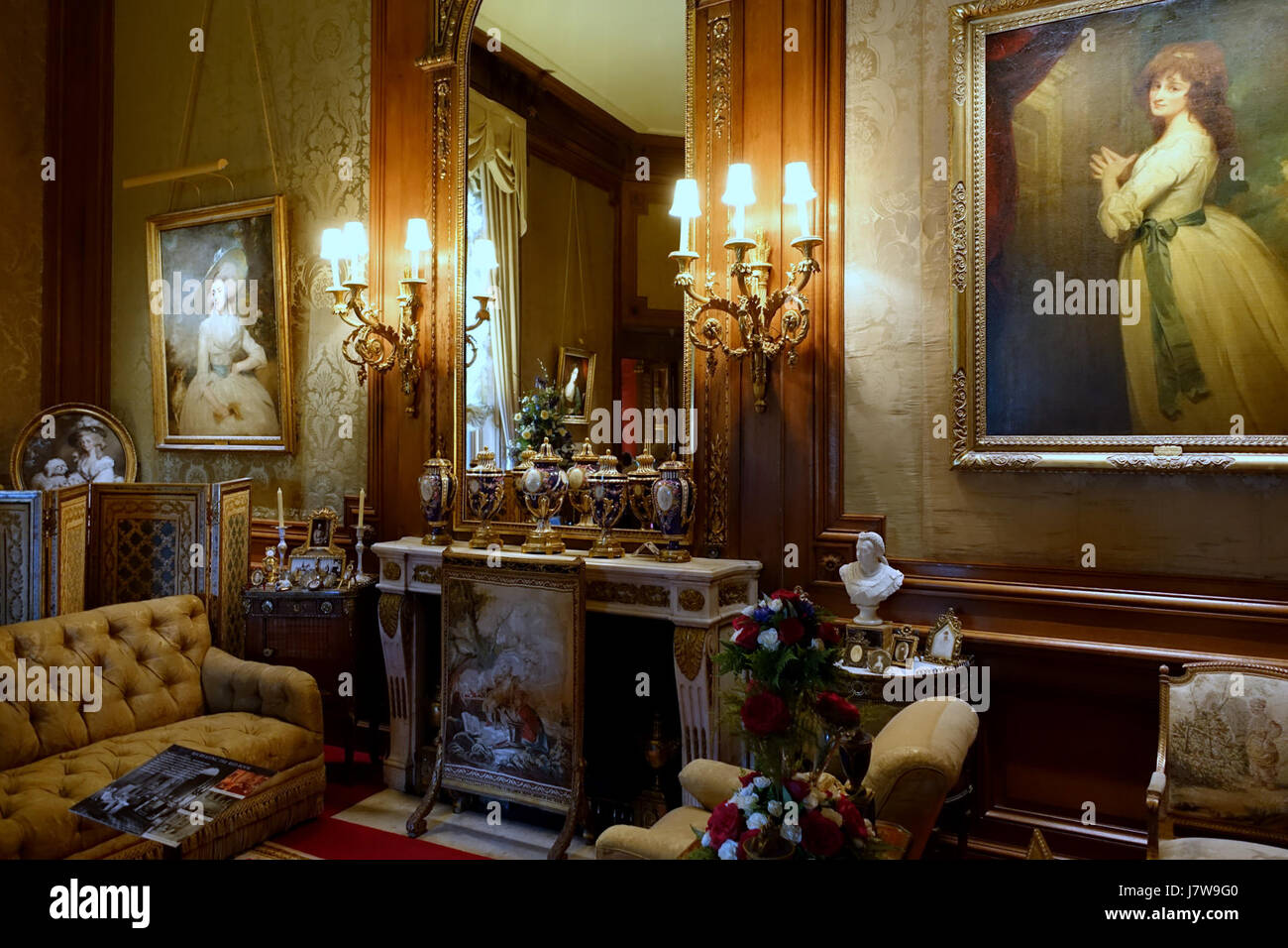 Barons Zimmer Waddesdon Manor Buckinghamshire, England DSC07662 Stockfoto