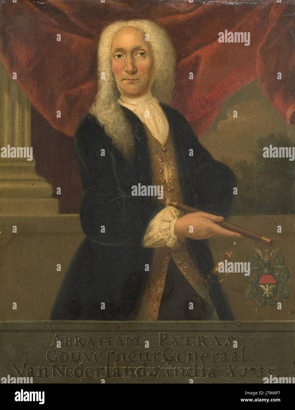 Abraham Patras (1671 1737). Gouverneur Generaal (1735-37) Rijksmuseum SK A 4546 Stockfoto