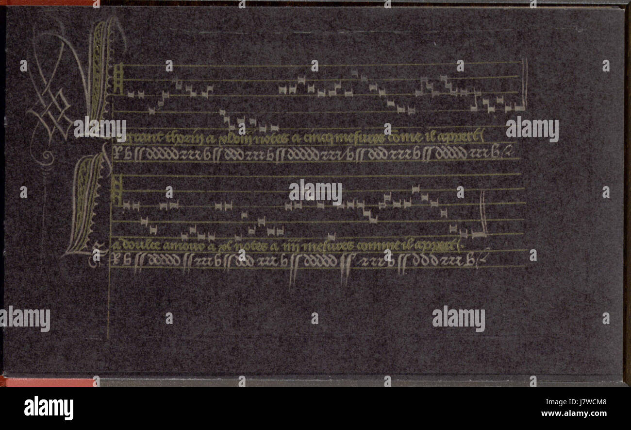 Brüsseler Handschrift 9085 Seite 41 Stockfoto