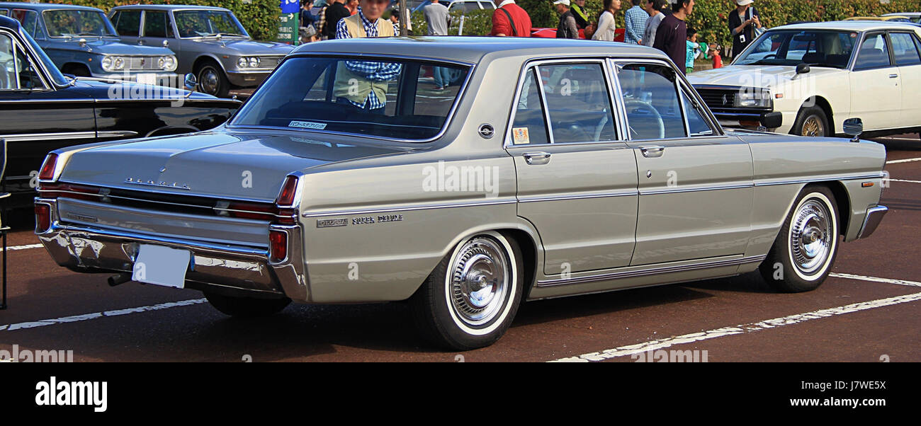 1970 Nissan Gloria Super Deluxe Royal Edition hinten Stockfoto