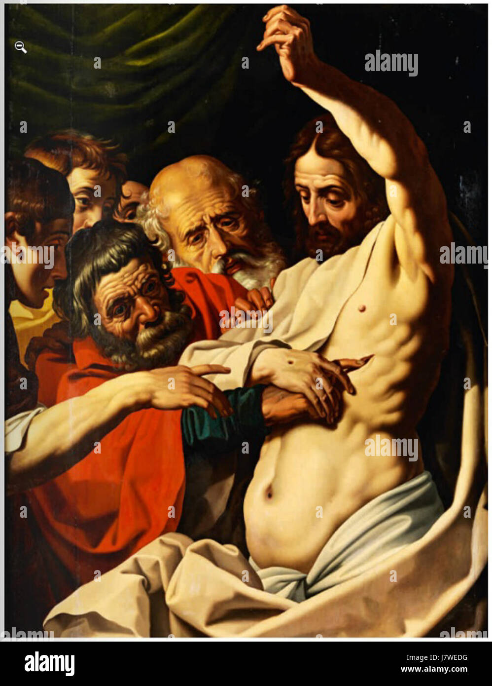 Abraham Janssens der ungläubige Thomas Stockfoto