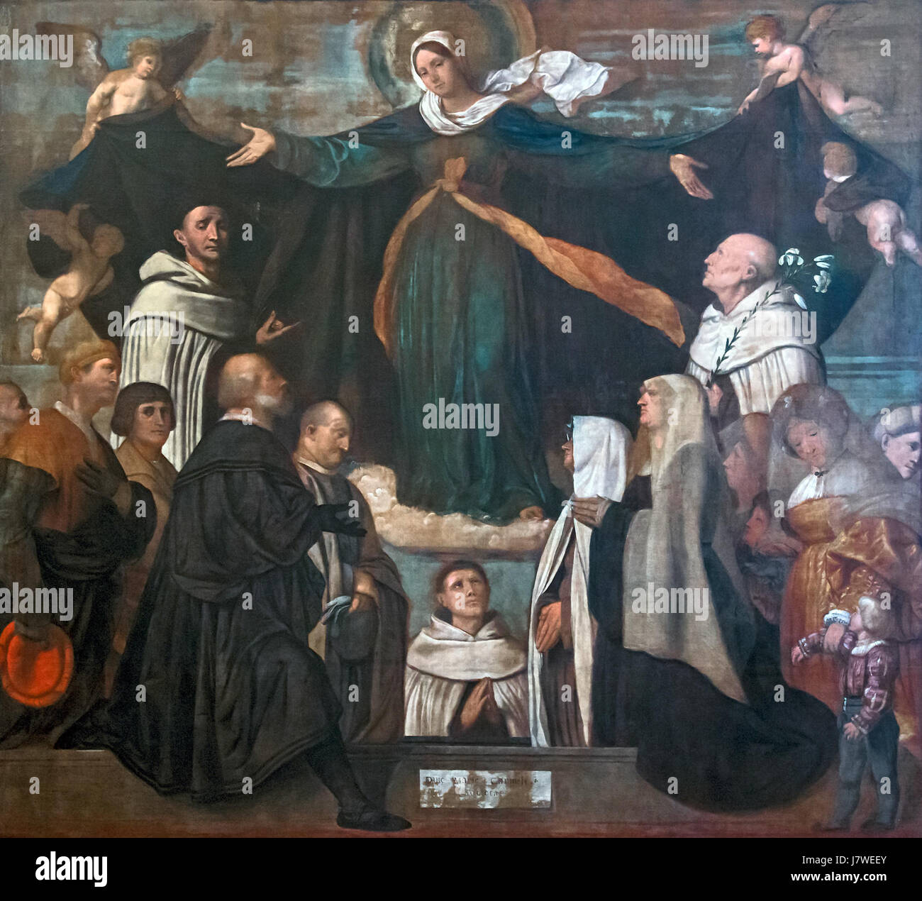 Accademia The Virgin of Carmel von Moretto da Brescia Stockfoto